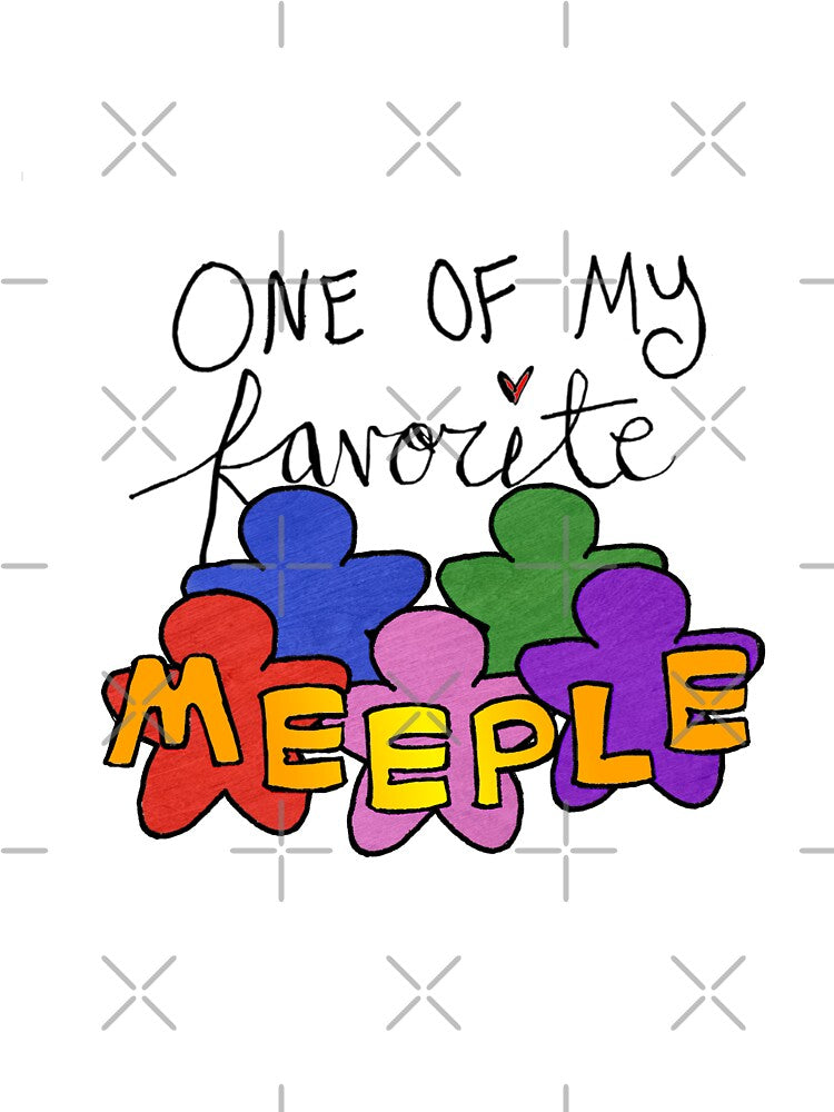 One of My Favorite Meeple (Light Backgrounds) by E-B-Designs