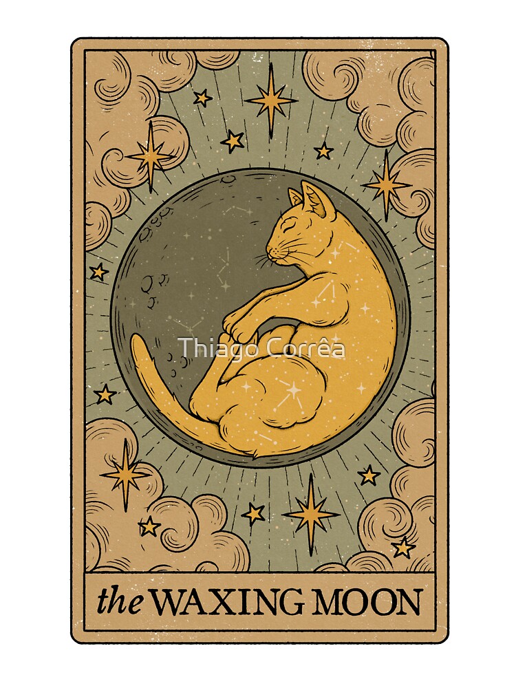 The Waxing Moon - Lunar Cats by Thiago Corrêa