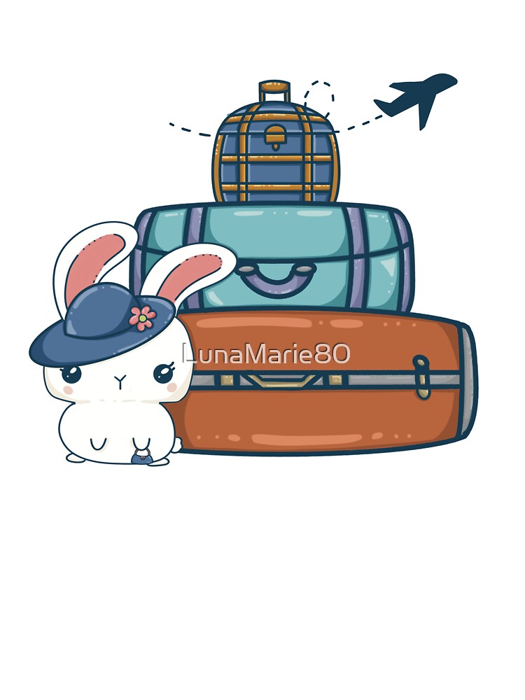 Travel With Me Kawaii Bunny by LunaMarie80