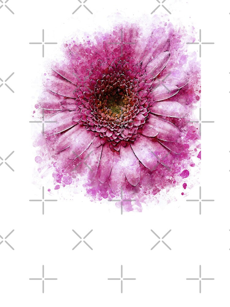 Pink gerbera Abstract color by artdragongift 15