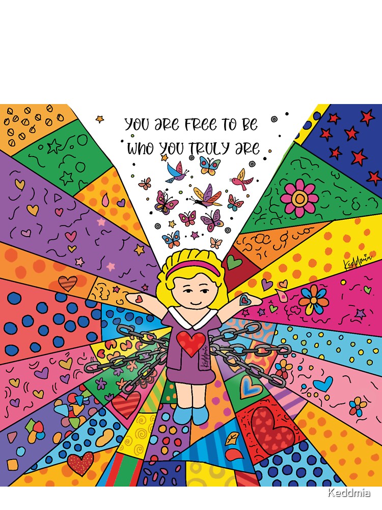 You are free to be you, polly, by Olga Schembri by Keddmia