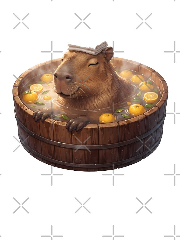 Capybara Yuzu Bath Japanese Onsen Hot Spring Spa Day Relaxing by WorldShop17