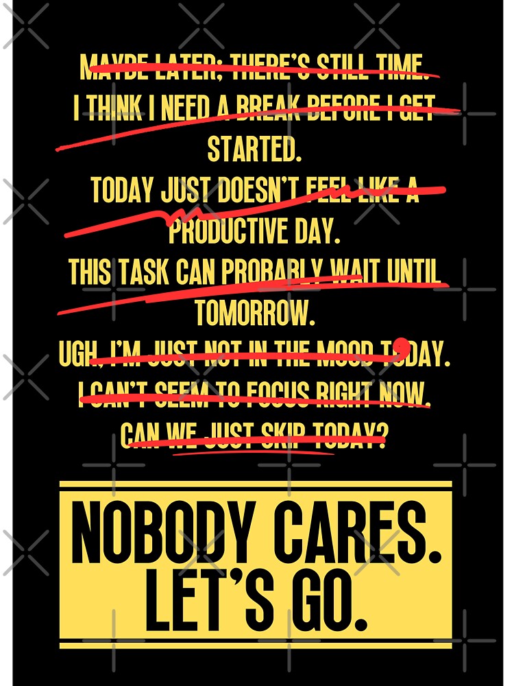 Nobody Cares Lets Go by Dondonmart