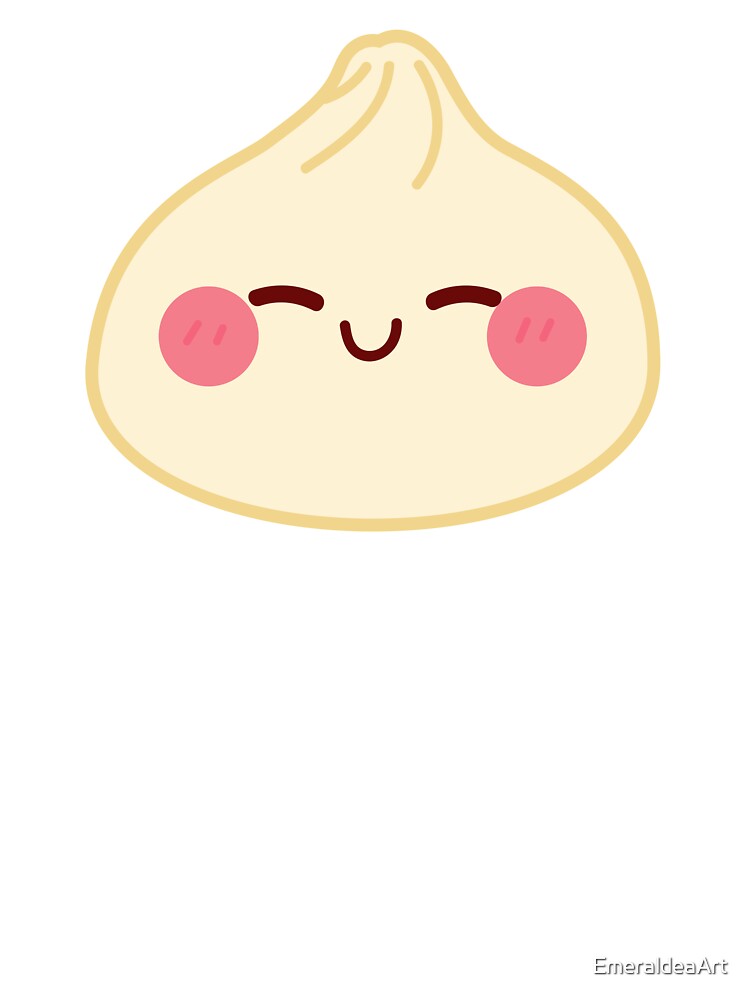 Light yellow squishy Dumpling – Cute Kawaii Food Character Design by EmeraldeaArt