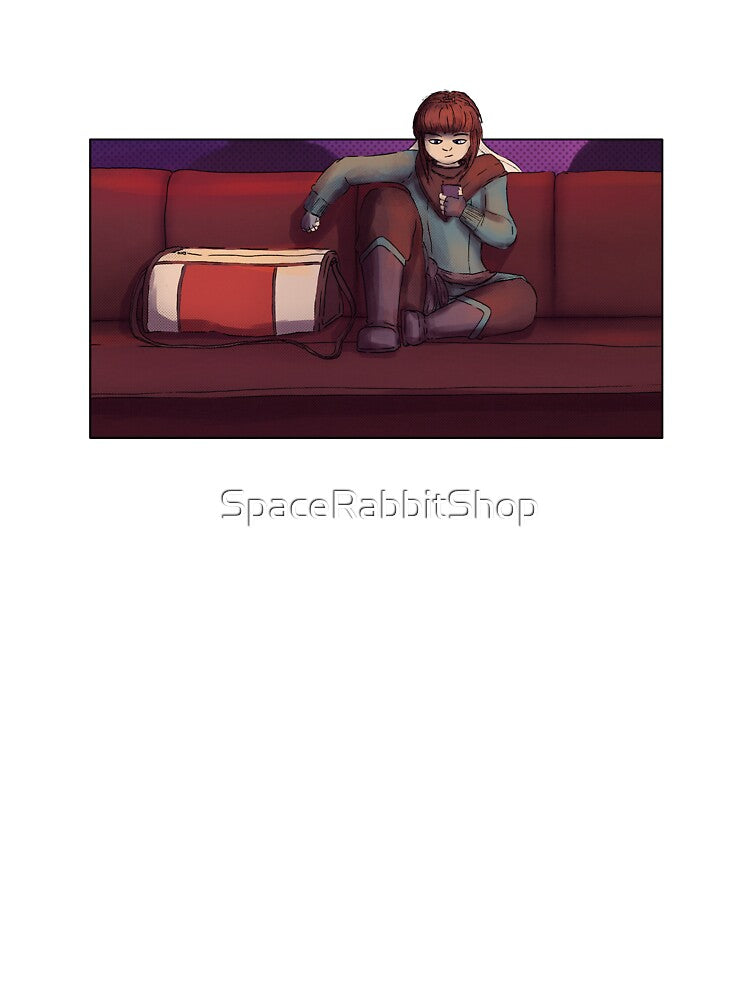 Yuki on the phone [comic panel] by SpaceRabbitShop
