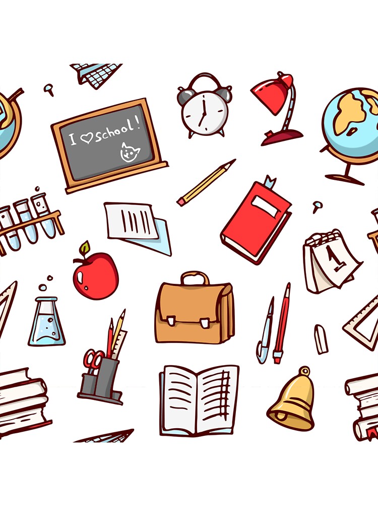 Books Teacher Seamless Pattern by Vanthuandesign