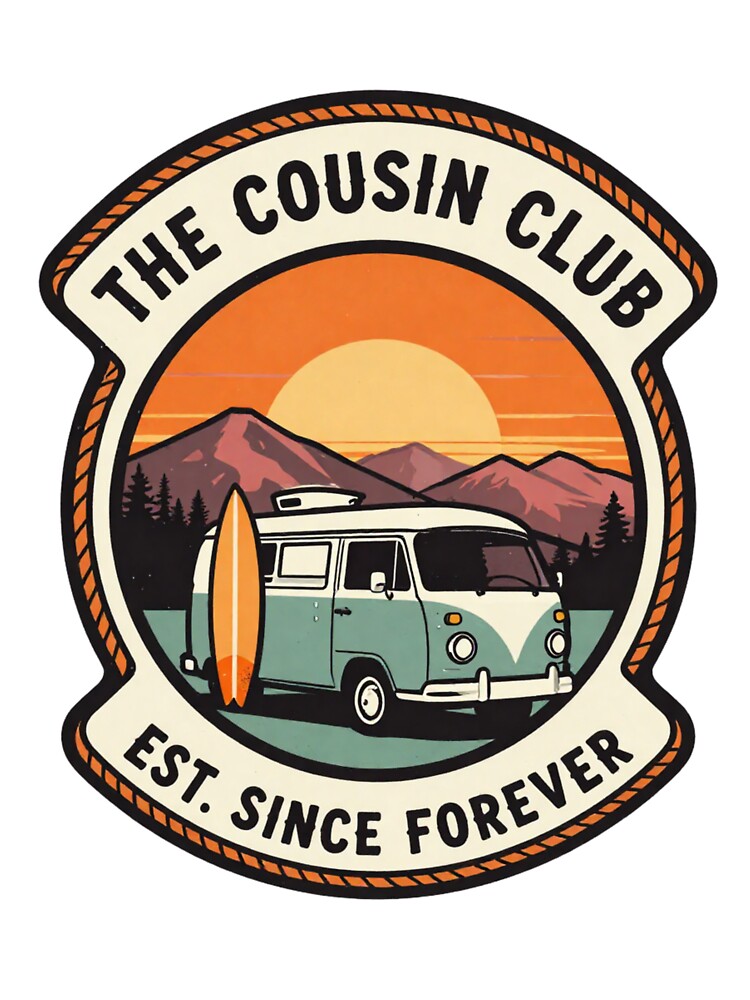 The Cousin Club Retro Camper Sunset Mountains by ScriptedMoments