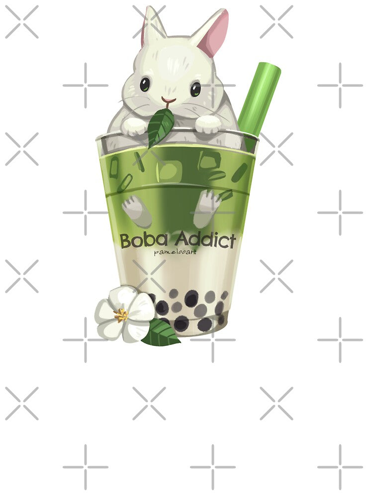 Green Tea Boba Bunny by Pameloo