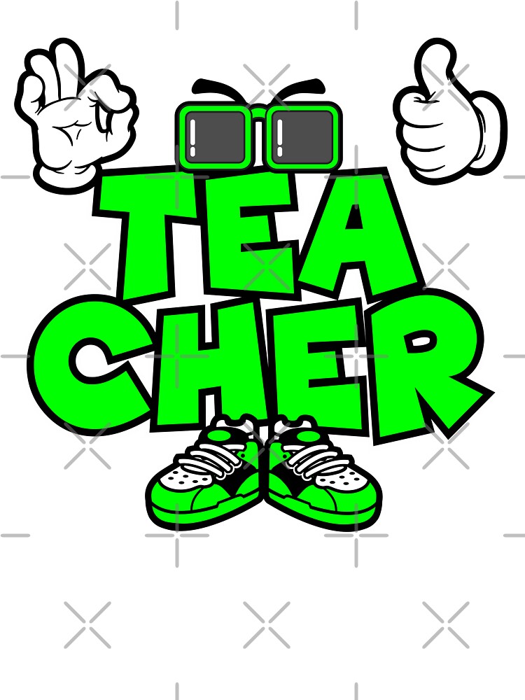 Teacher - PROFESSIONS design Character Bold Retro by NFTWords