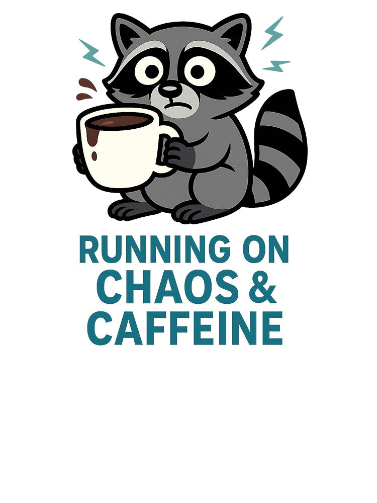 Running on Chaos and Caffeine Raccoon by the-dovlat
