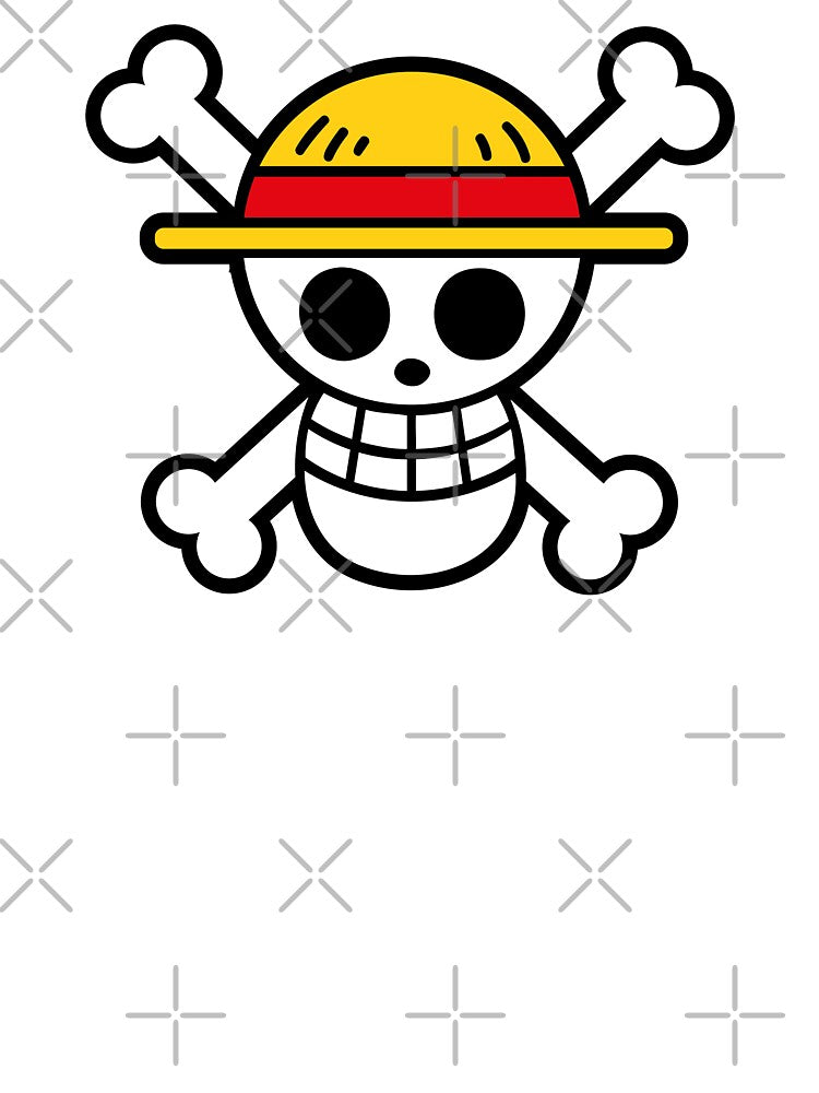 Luffy Straw Hat Pirate Logo Anime by CargoHoldDesign