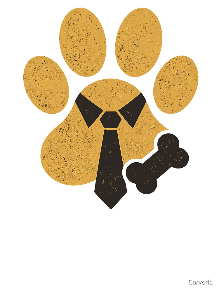 Fur Dad Paw Tie Dog Bone by Corvoria