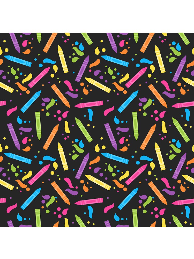 Teacher Seamless Pattern - Get your cray on by Vanthuandesign