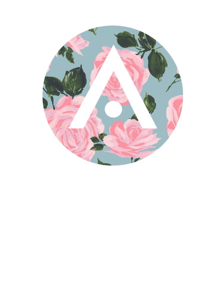 Blue and Pink Roses Aveda Logo by Dalaura