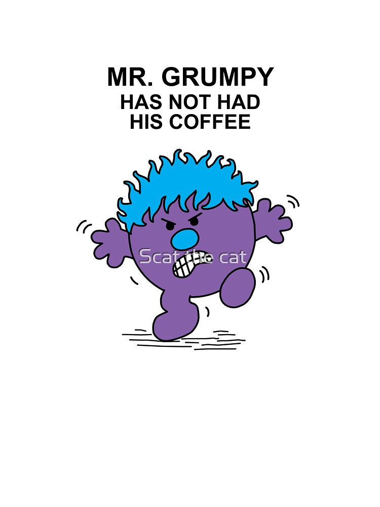 Mr. Grumpy has not had his coffee by Scat the cat