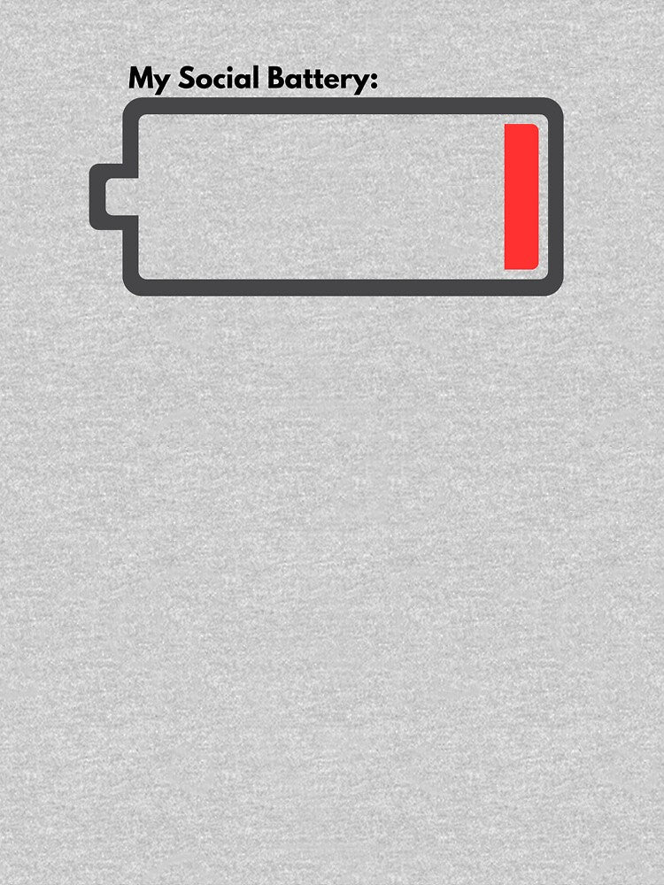 Introvert Battery T-shirt by weekendcanvas