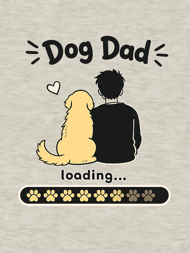 Minimalist Dog Dad Loading Golden Retriever Kawaii sticker by Ashley critters