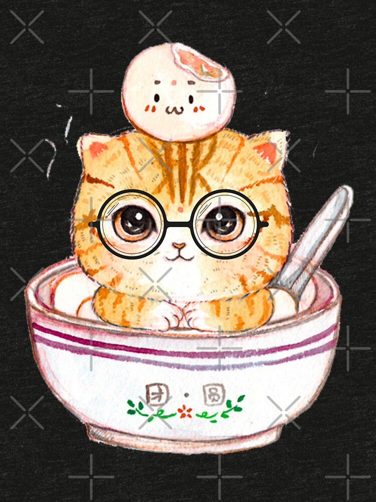Cat in Dumpling Bowl by IN Tales
