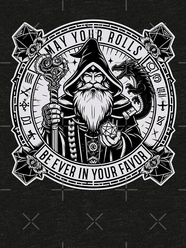 DnD Wizard: May Your Rolls Be Ever In Your Favor by Nerd Out!