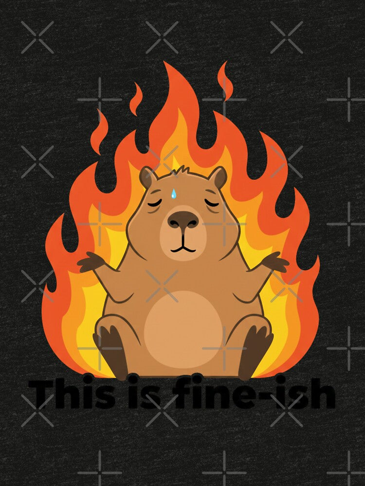 Zen Capybara Fire Meditation by DisignByPrince