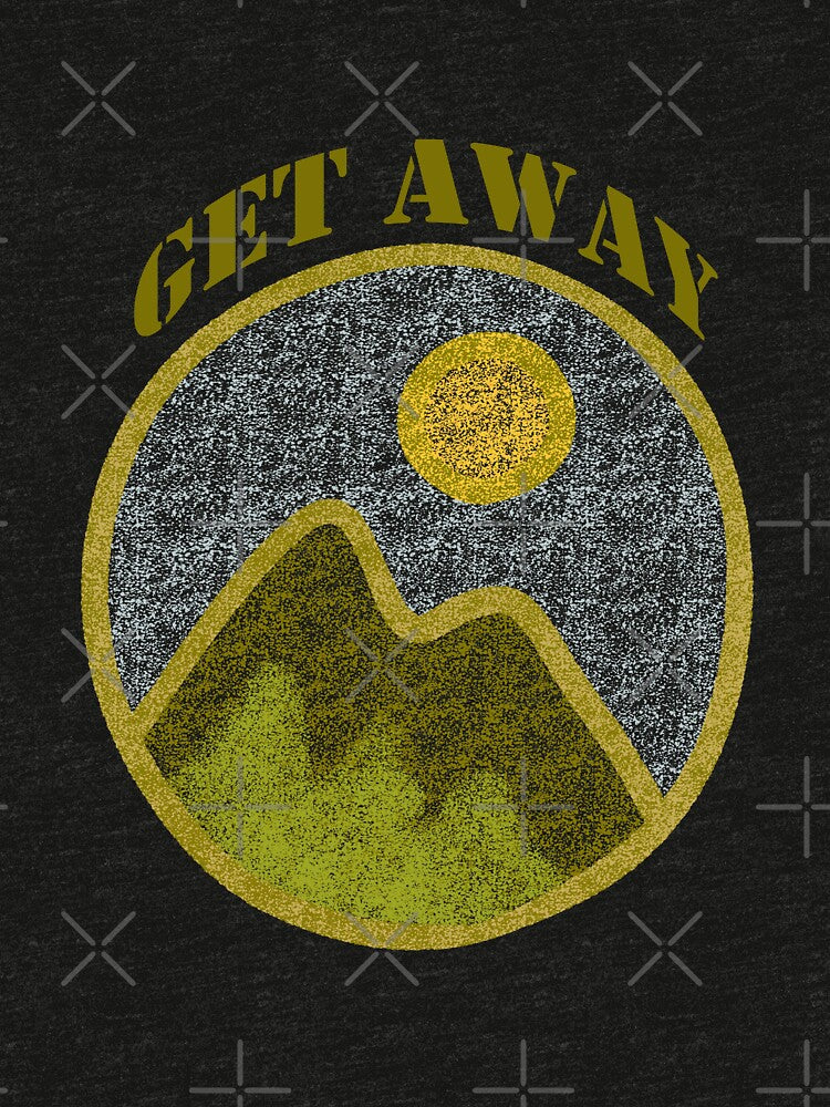 Get Away Funny Motivational Graphic by AlliEmm