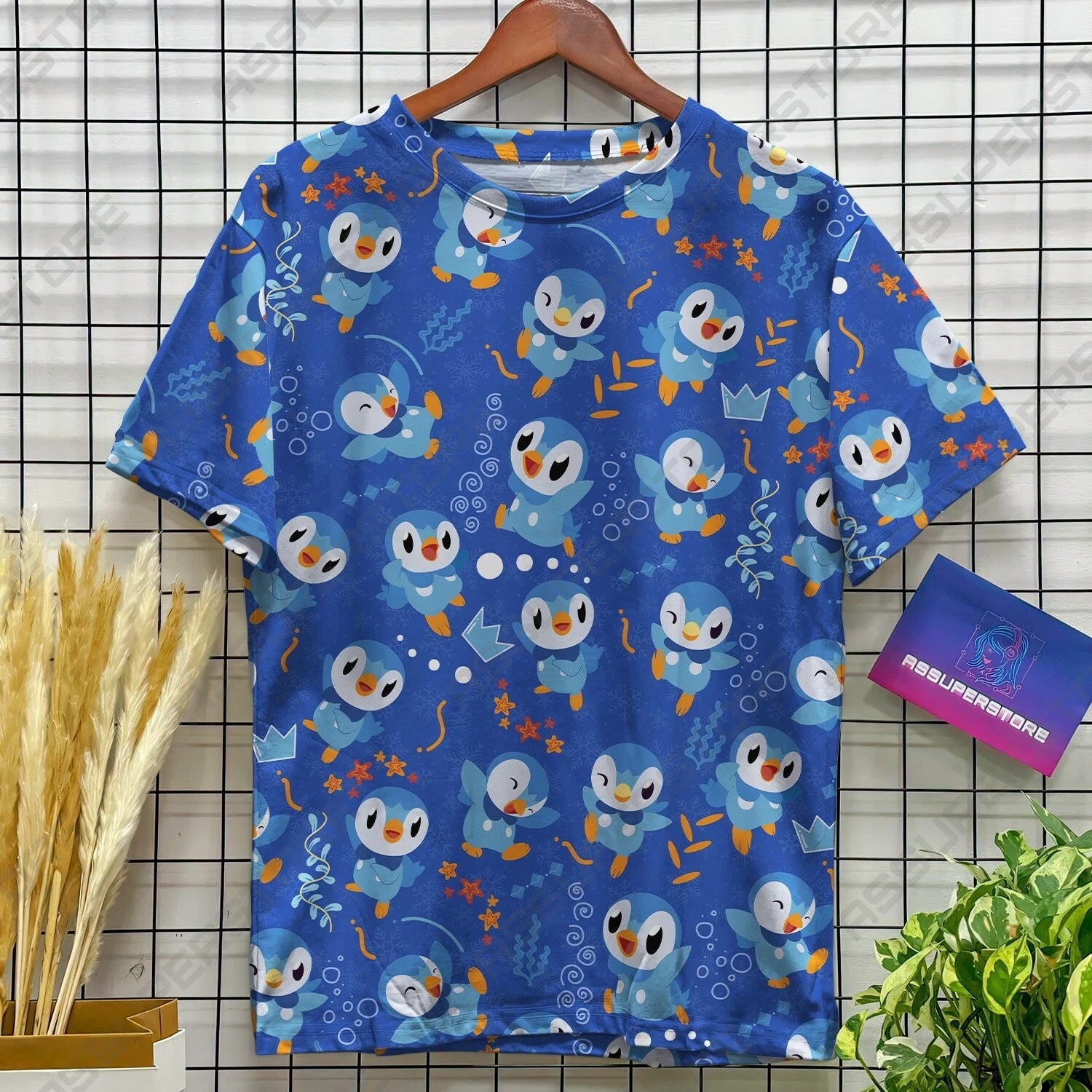 Piplup Blue Kawaii Hawaii Shirt Penguin Cute Tshirt Designs Piplup Lover Teacher