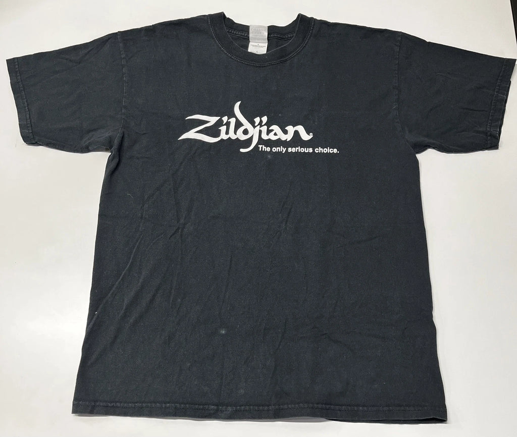 1990's AVEDIS ZILDJIAN 'GENUINE TURKISH CYMBALS' t-Shirt adult large black tee