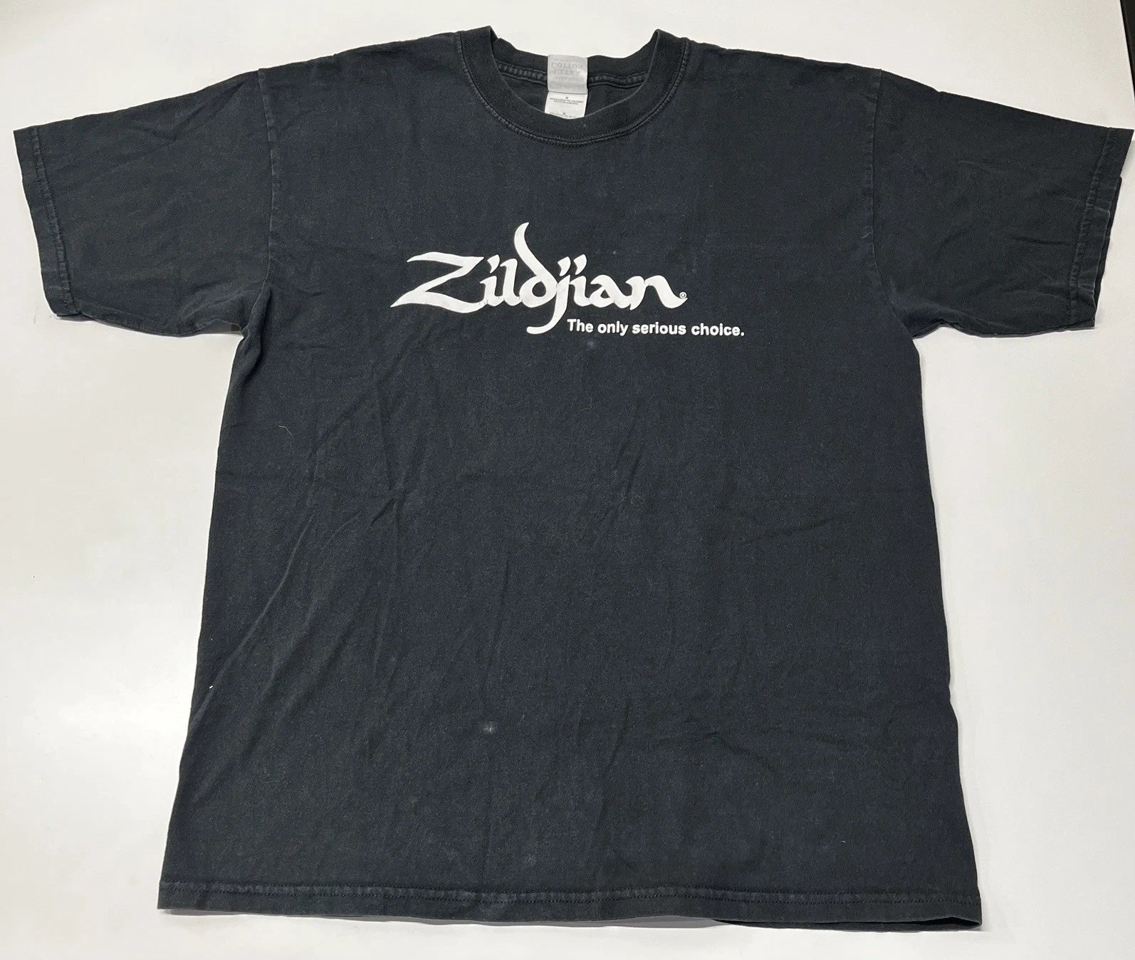 1990's AVEDIS ZILDJIAN 'GENUINE TURKISH CYMBALS' t-Shirt adult large black tee