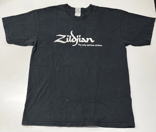 1990's AVEDIS ZILDJIAN 'GENUINE TURKISH CYMBALS' t-Shirt adult large black tee