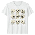 Anatomical Skull Pattern Unisex T-Shirt Gothic Halloween Gift For Him And Her