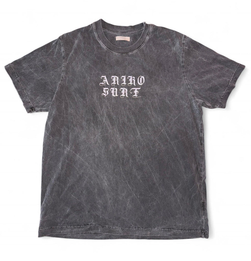 Y2K vibe ARIKO grey cotton t-shirt cheeky surf Size M