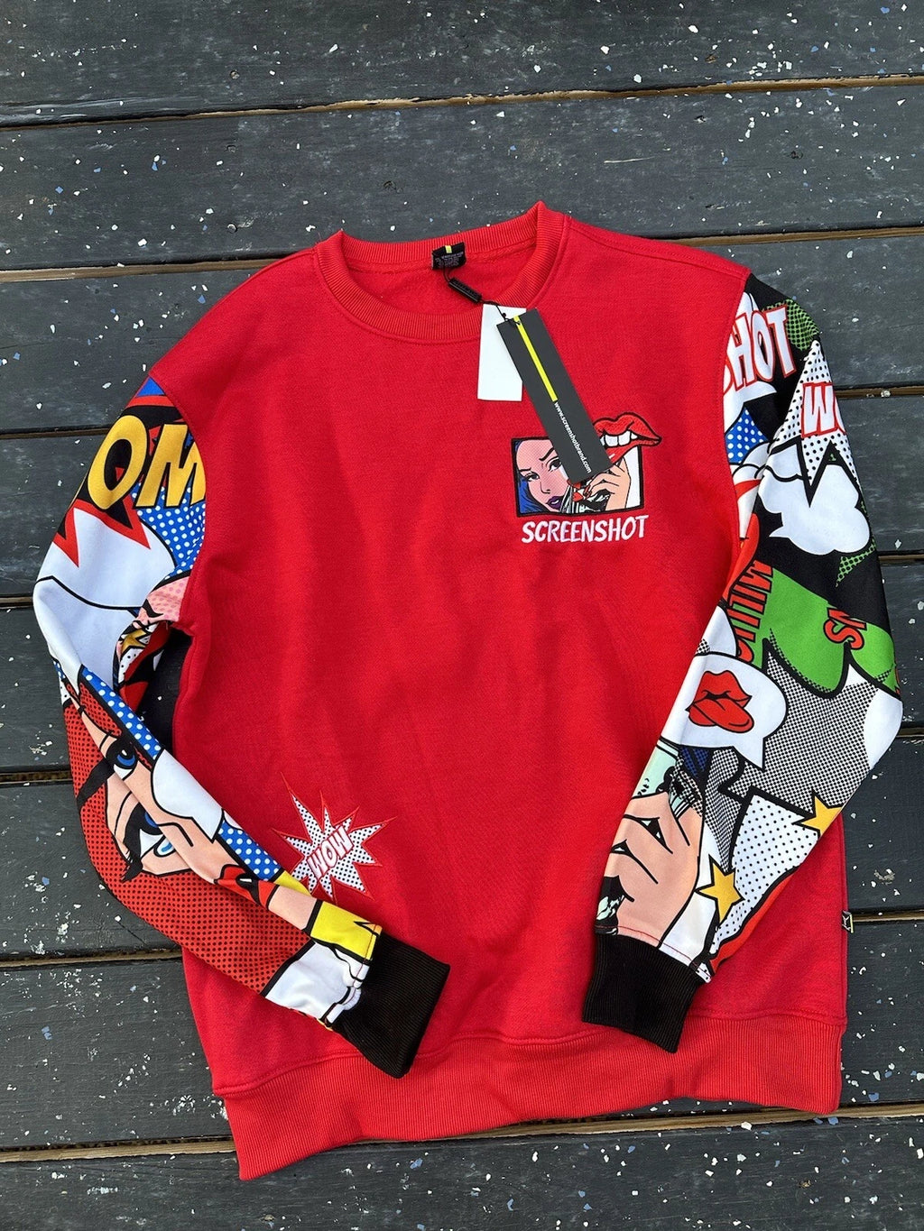 Reason Brand Tee Shirt Long Sleeve Pop Art Cartoon  Printed Graphic Size L