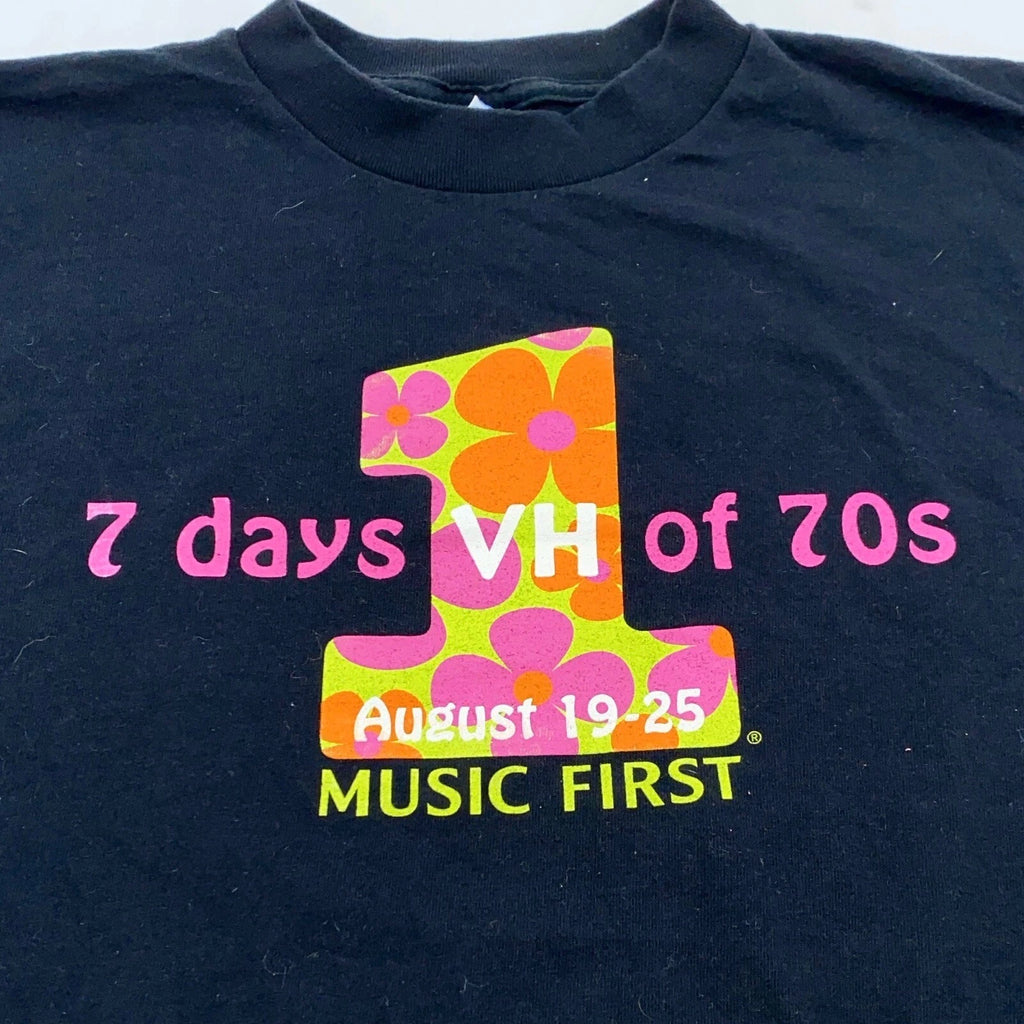 vintage 1996 VH1 7 DAYS OF 70s T-Shirt XL music tv rock folk hippie 90s