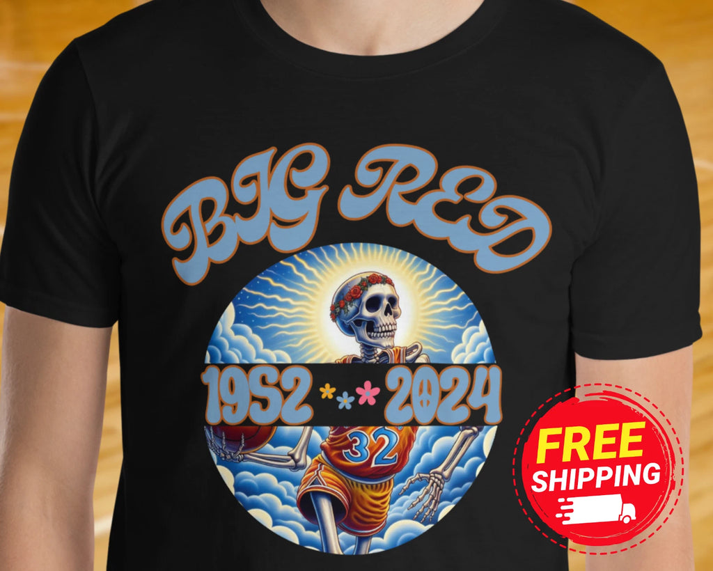 NEW RIP Walton Shirt Bill Walton Tribute Grateful Hippie Big Red Tribute Unisex
