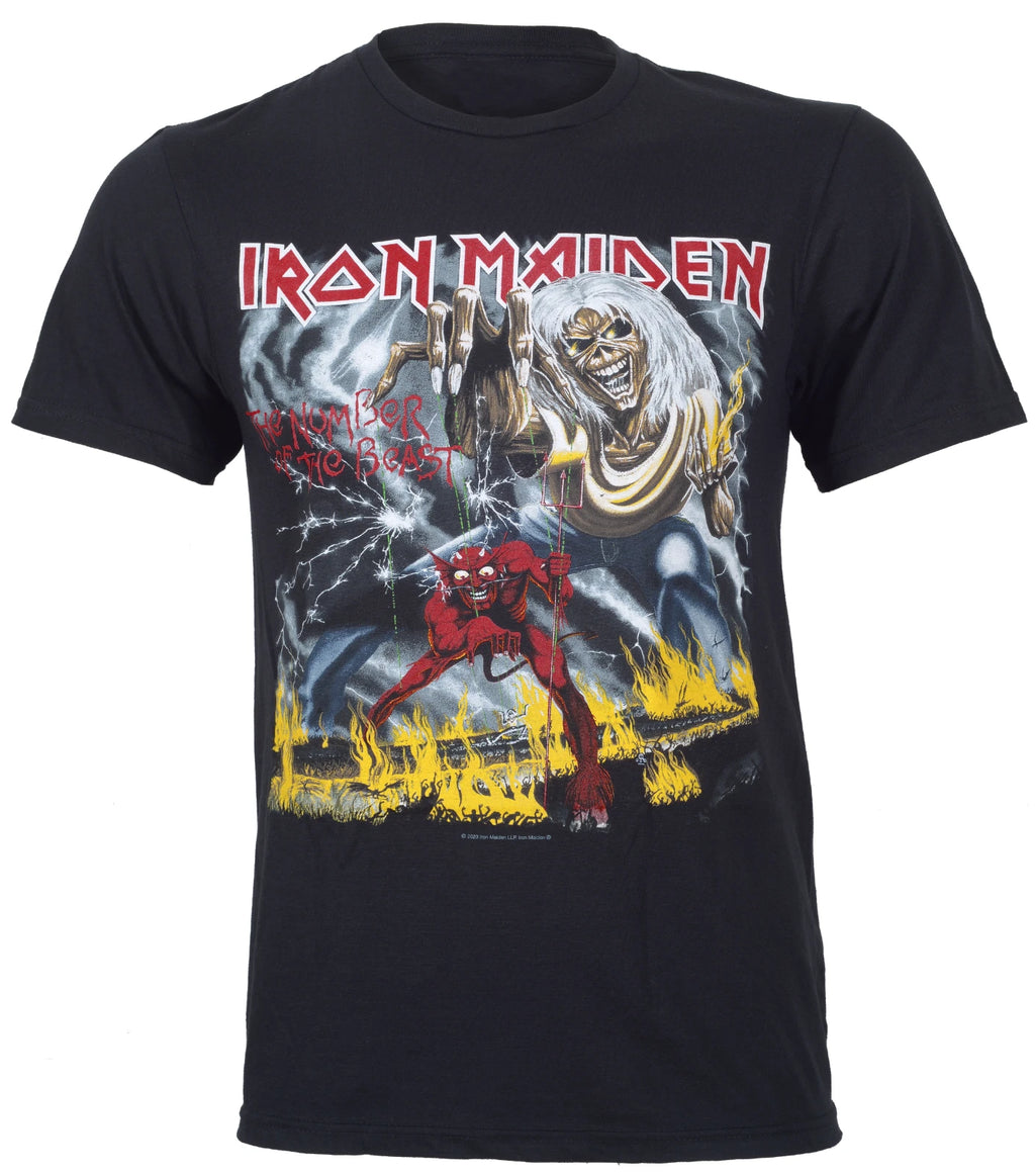 Iron Maiden Number Of The Beast T Shirt NOTB Black Official New S M L XL XXL