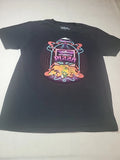 Mellow Mushroom Black T-Shirt Adult Large Art Graphic Higher Order of Pizza