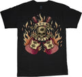Rock n Roll Guitar T-shirt Mens Graphic Tee Clothing Apparel Guitar Gifts Mens