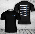 United Airlines Fleet 3D T-Shirt Size Us