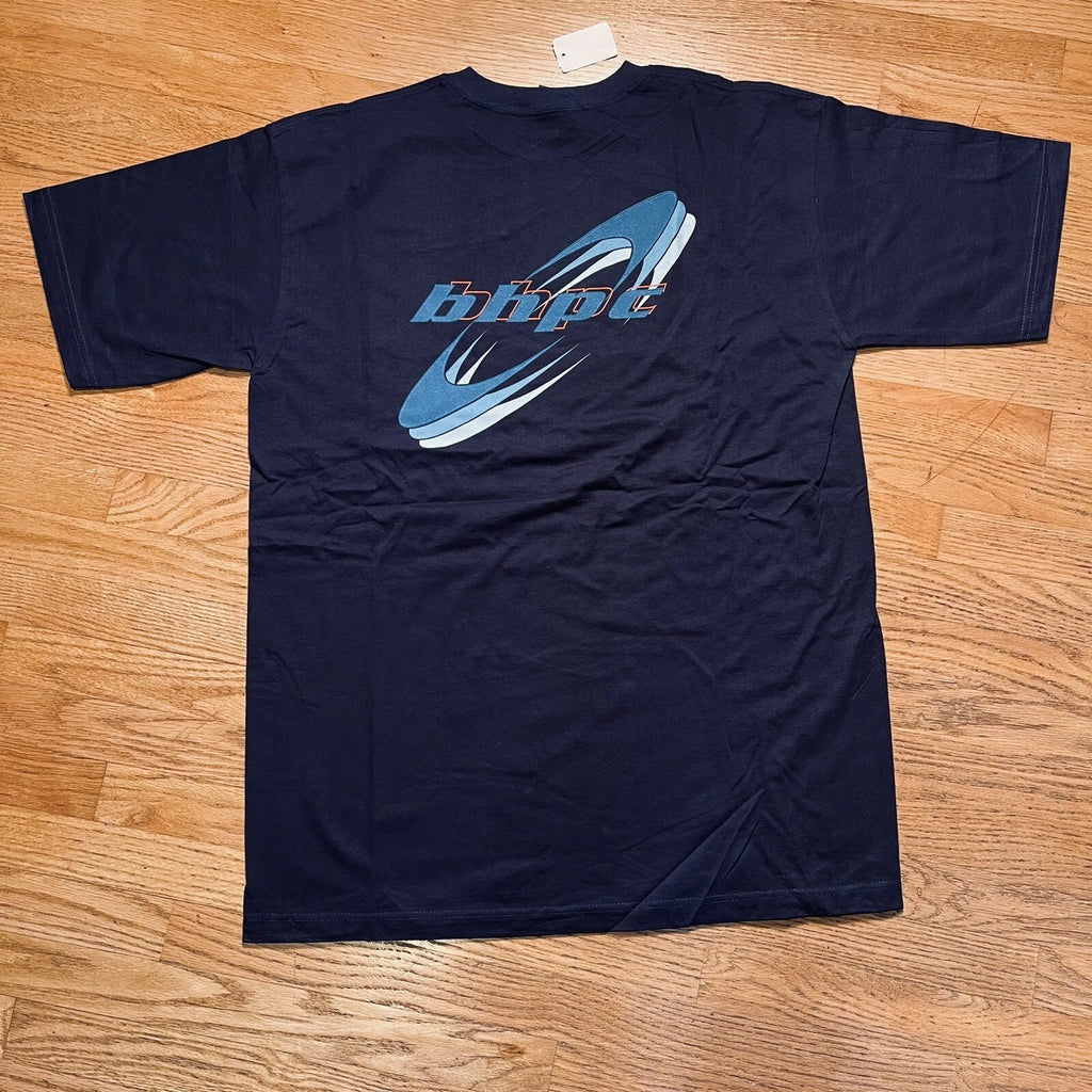 NWT Beverly Hills Polo Club Logo Blue t-shirt Size 2XL Vtg Y2K