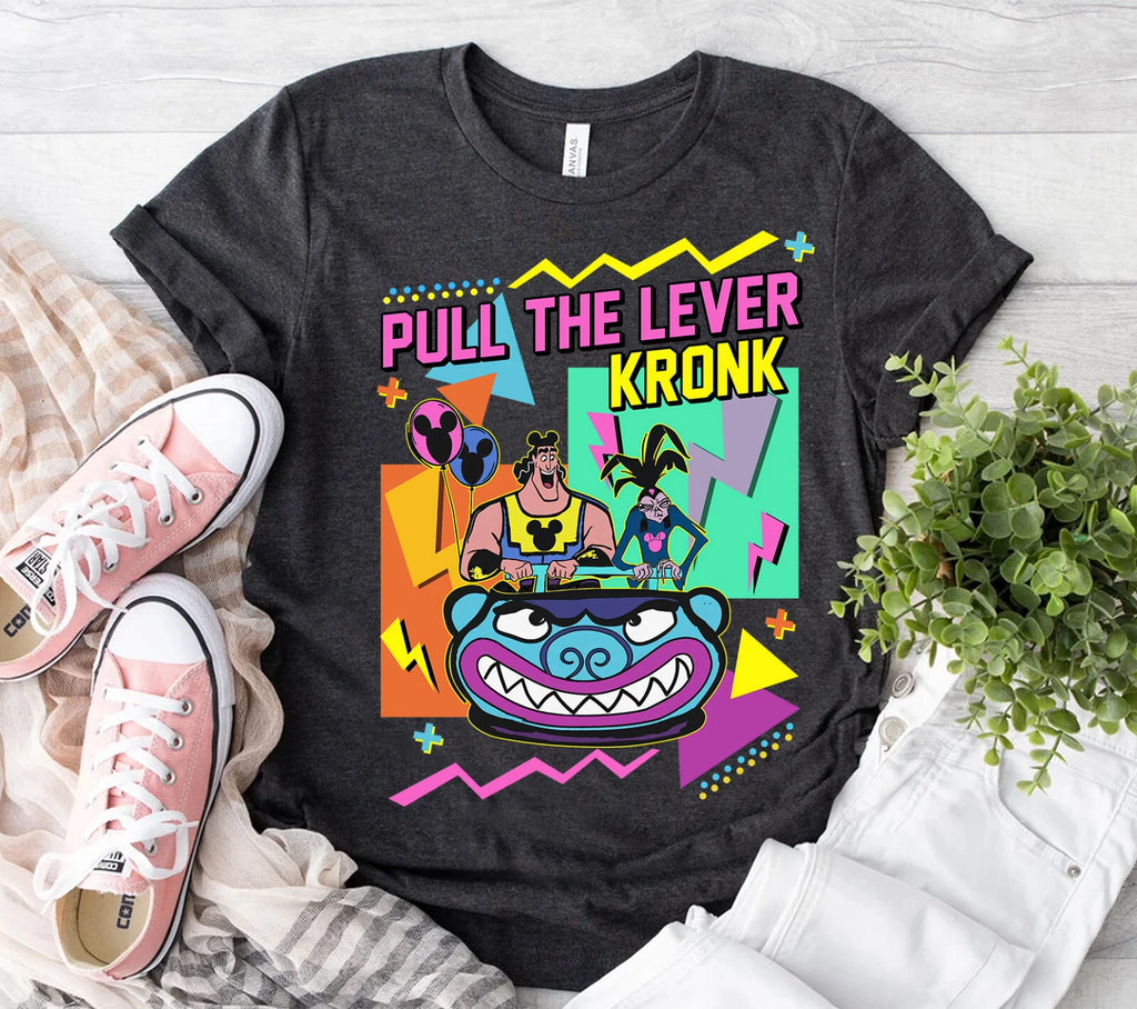 Retro 90s Yzma And Kronk Pull The Lever Shirt Unisex Adult Kid Shirt 592316