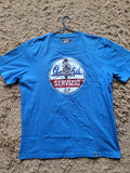 Peaceful Hooligan Graphic T-Shirt Mens Size Large L Graphic Print Terrace Blue