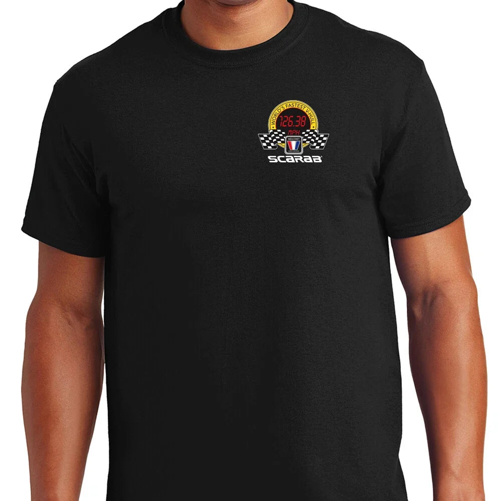 Wellcraft Scarab V-Hull Short Sleeve Front Crest Back Tee (1)