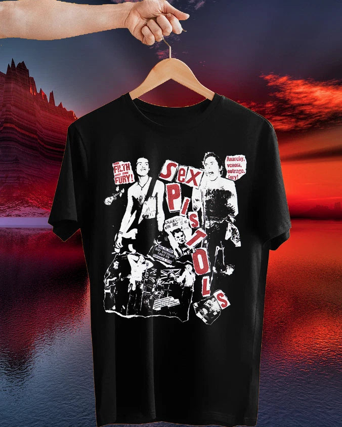 Vintage 1980’s Sex Pistols Sid Vicious Punk Band Tour T Shirt.