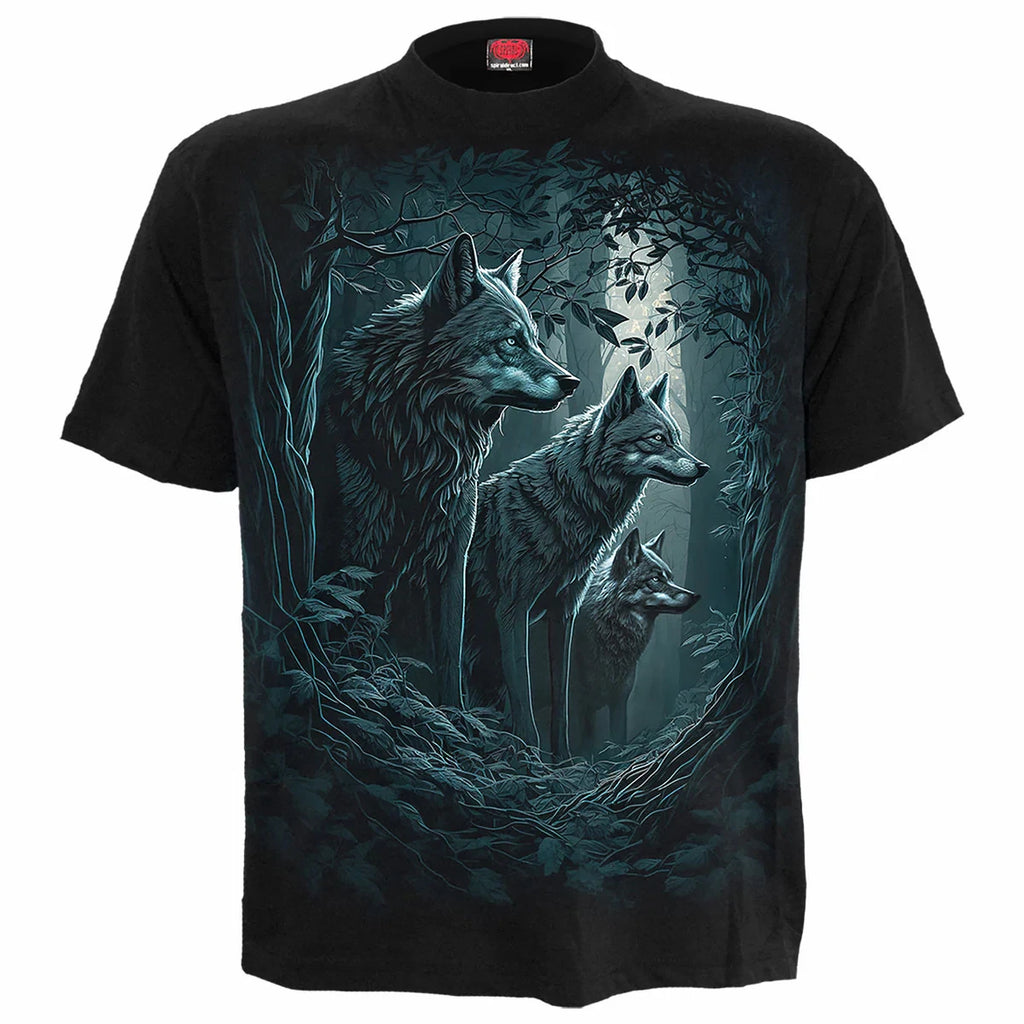 SPIRAL DIRECT FOREST GURDIANS T-Shirt,Biker/Skull/Goth/Wolf/Native/Forest/Top/Te