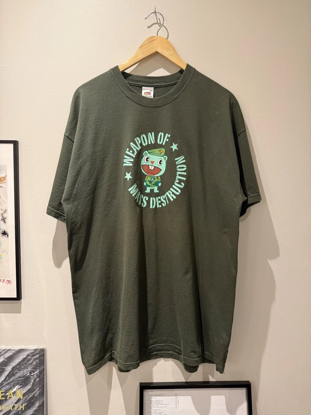 VINTAGE 2003 Happy Tree Friends Weapon Of Mass Destruction Cartoon T-shirt XL