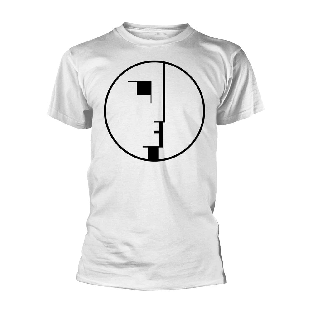 Bauhaus 'Logo' - Official White T SHIRT -  (goth, punk, pete murp