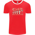 Weekly Coffee To Alcohol Evolution Wine Mens Ringer T-Shirt