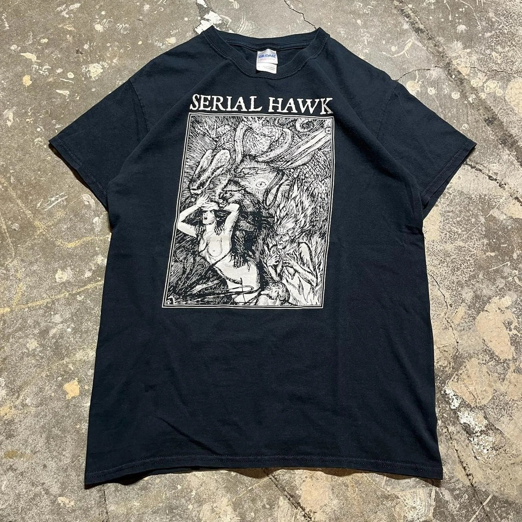 Y2K Serial Hawk Grunge Band T-Shirt