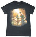 The Last of Us New Adult T-Shirt - Joel & Ellie Looking Back in Water
