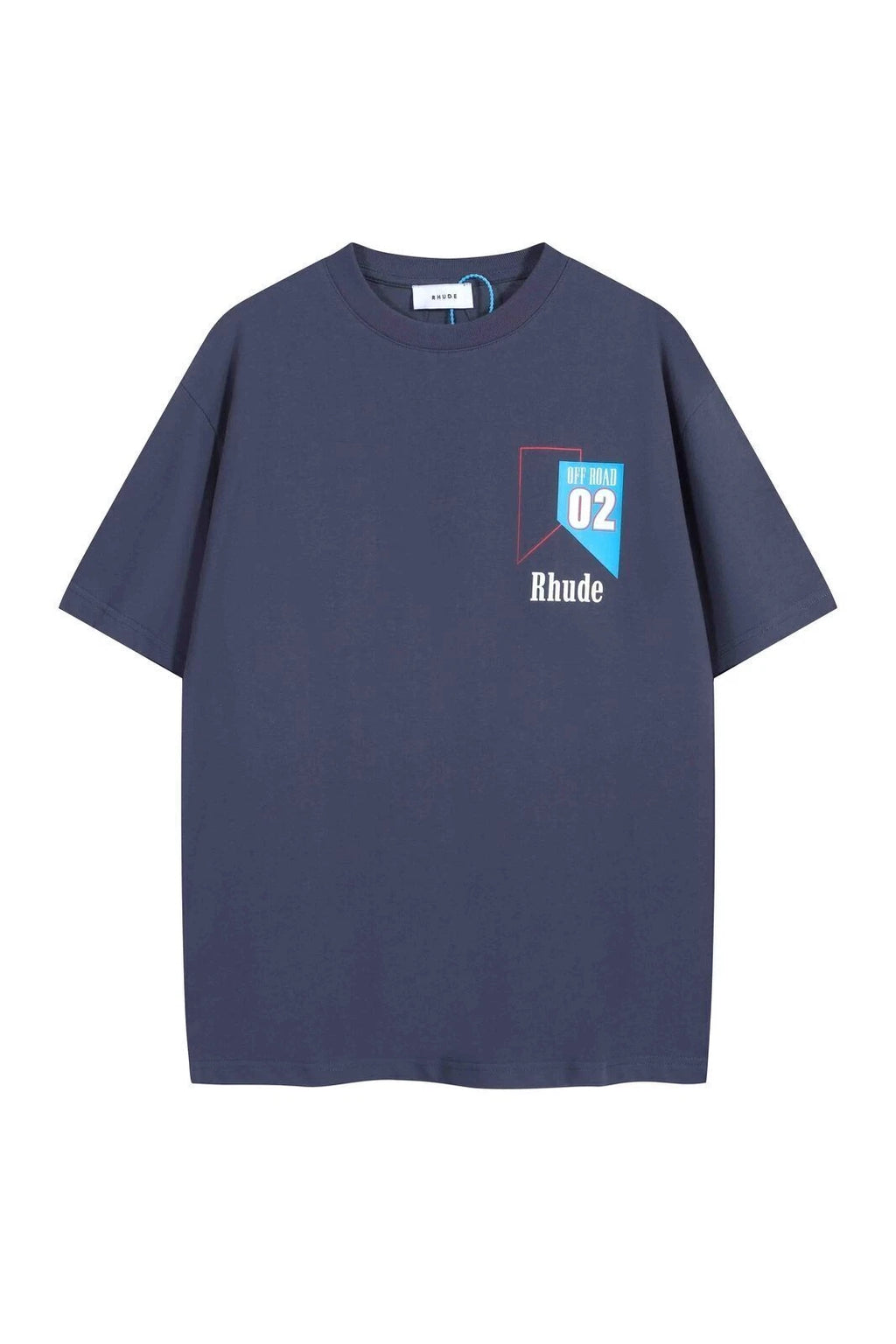 New RHUDE retro logo printed short sleeved Men Women T-shirt 3 colors